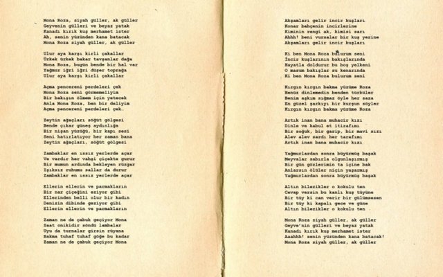 Şiirin kıta başlarındaki harflerini birleştirirseniz, Muazzez Akkayam okunur zaten. Şiirin dizeleri ise bu karşılıksız aşkı, hasreti, sitemi anlatıyor.