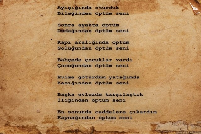 Onların aşkına dair bilinen en güzel şiiri ise Cemal Süreya kaleme aldı; -