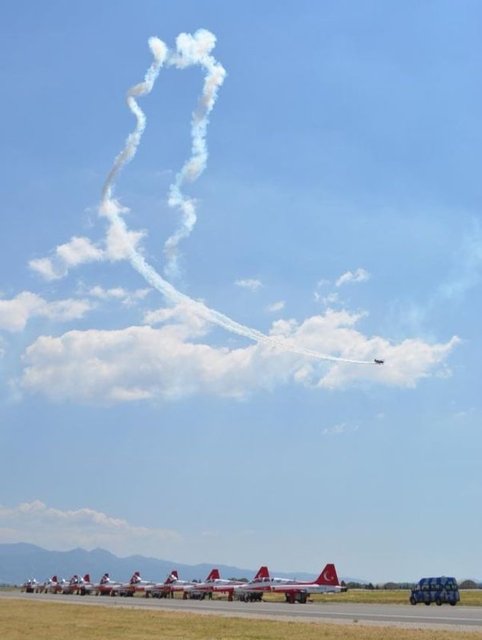 Türk Hava Kuvvetleri envanterindeki, Boeing AEW&C erken hava uyarı ve kontrol uçağı ile F-16'ların da bulunduğu, helikopter ve uçaklar ziyaretçiler tarafından yakından görülebildi.