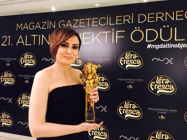 Didem Aslan Yılmaz, Habertürk'te yayınlanan 'Türkiye'nin Nabzı'yla ödüle layık görüldü.