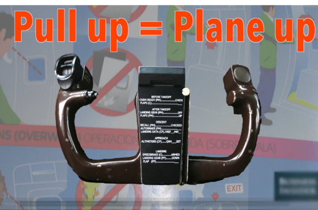 Kendinize doğru çekerseniz uçak havalanır