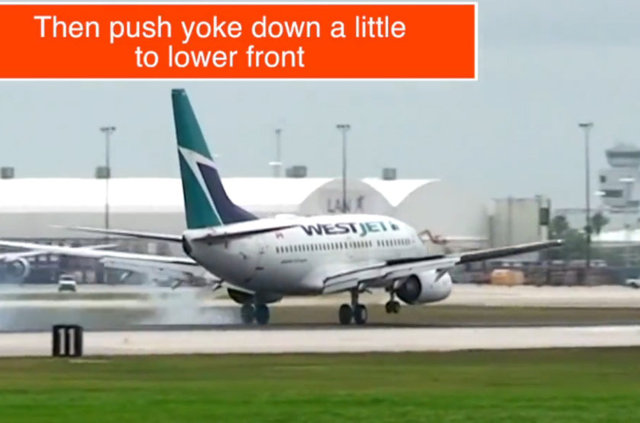 Tekerlekler yere değdiği anda hafifçe direksiyonu yukarı çekin