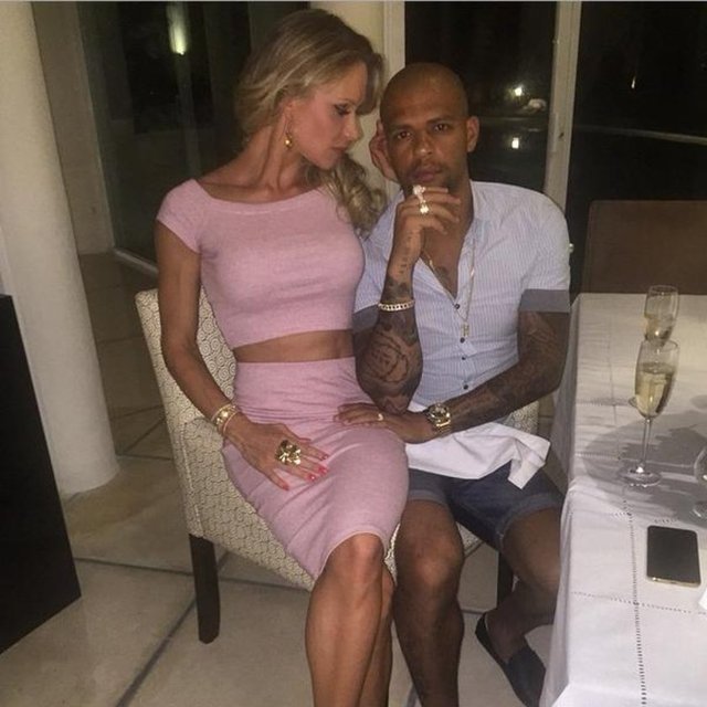 Felipe Melo ve eşi