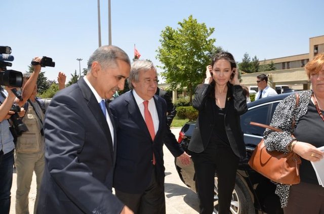 ÖMER FARUK KOÇAK, ANGELINA JOLIE, ANTONIO GUTERRES