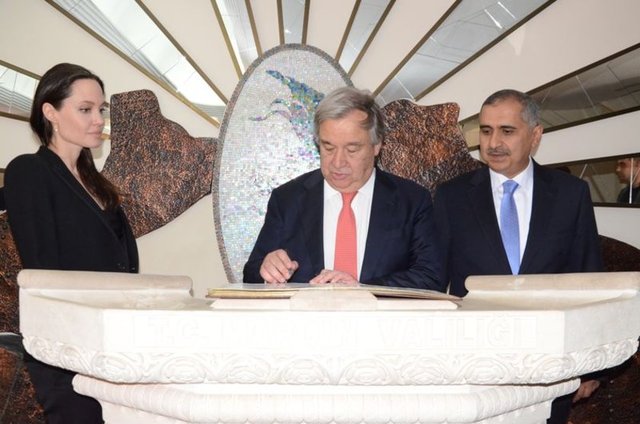 ÖMER FARUK KOÇAK, ANGELINA JOLIE, ANTONIO GUTERRES