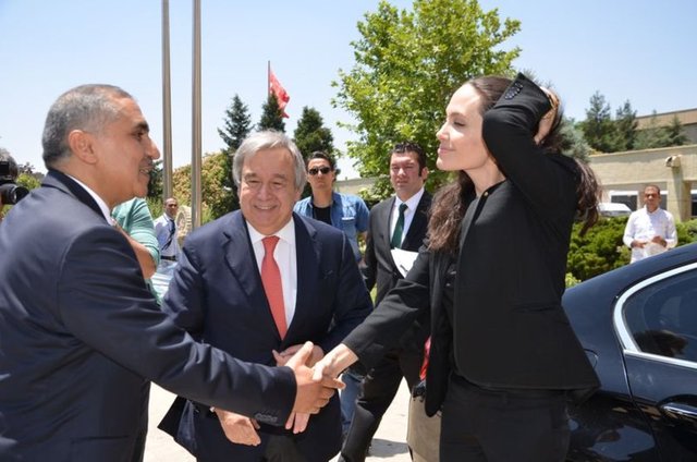 ANGELINA JOLIE, ANTONIO GUTERRES, ÖMER FARUK KOÇAK