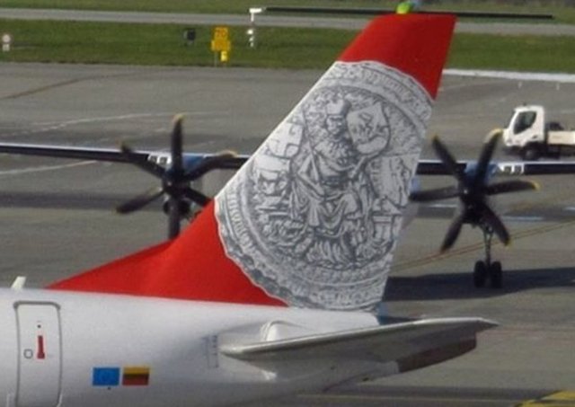 Air Lithuania: 1400'lü yıllarda yaşamış olan Büyük Litvanya DÜkü Vytautas Magnus figürü