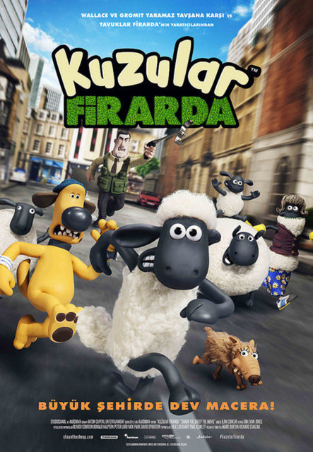 16-Kuzular Firarda (Shaun of the Sheep) (2015): Diyalogsuz çekilmiş, sevimli Aardman animasyonu, 'stop-motion' tekniğini ustalıkla karşımıza çıkarıyor. Mark Burton-Richard Strazsak ikilisi, kuzu Shaun'un insanlıkla mücadelesini resmediyor.