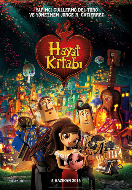 14-Hayat Kitabı (The Book of Life) (2014): Guillermo Del Toro'nun yapımcılığında, mitolojik ve felsefi okumalara elverişli bir 'ölüler dünyası' tasviri… Jorge Gutierrez'in karmaşık çizimleriyle cafcaflı çocuk animasyonlarının çok uzağına yerleşiyor.