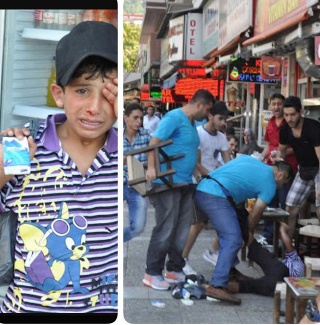 Belki kardeşine bir lokma ekmek götürecekti satacağı 5-10 tane mendille. Bu kadar mı hayvanlaştın be şerefsiz! Ağzından burnundan kan getirene kadar döveceğine bir ufak para verip gönderseydin olmaz mıydı?" notunu düştü.