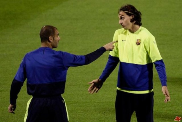 Zlatan Ibrahimovic - Pep Guardiola