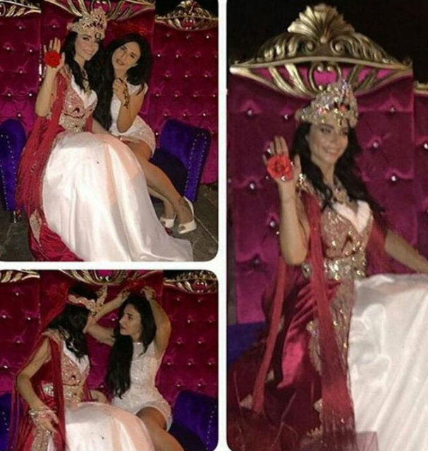Ünlü oyuncuyu dostları bu gece de yalnız bırakmadı...