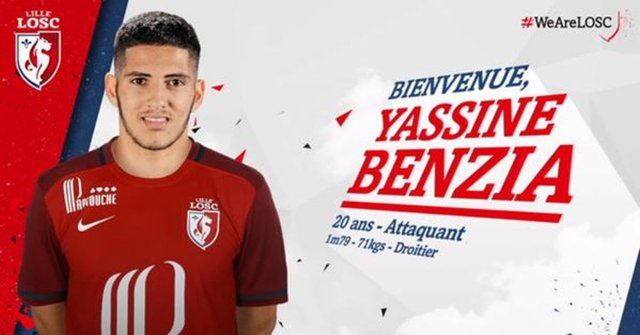 Lille, Olympique Lyon'un Cezayir asıllı Fransız forveti Yassine Benzia'yı 1 milyon Euro'yu bedelle transfer etti.