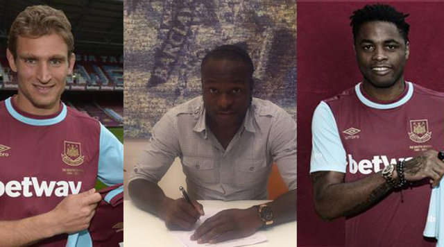 Slaven Bilic'in çalıştırdığı İngiltere Premier Lig ekibi West Ham United, Nikica Jelavic, Alex Song ve Victor Moses'ı kadrosuna kattı.