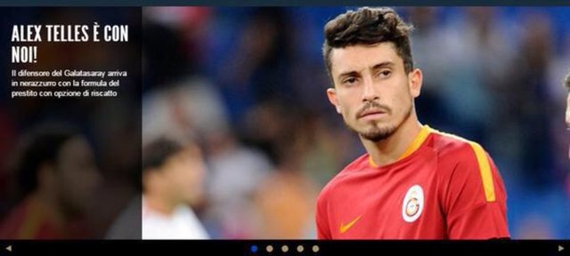 Inter, Alex Telles'i de kiralık olarak kadrosuna kattığını duyurdu.