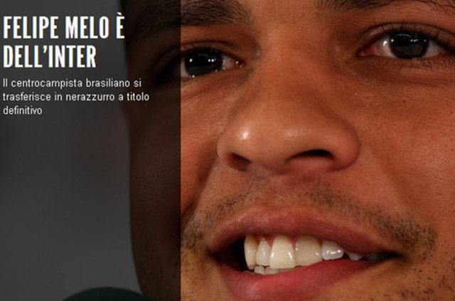 Inter, Galatasaray'dan Felipe Melo'yu transfer ettiğini açıkladı.