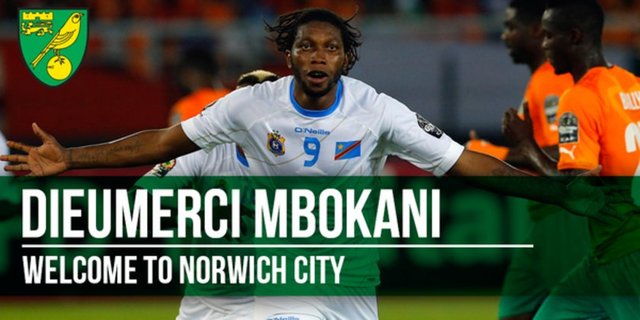 Premier Lig ekibi Norwich City, Dinamo Kiev'den Dieumerci Mbokani'yi kiraladı.