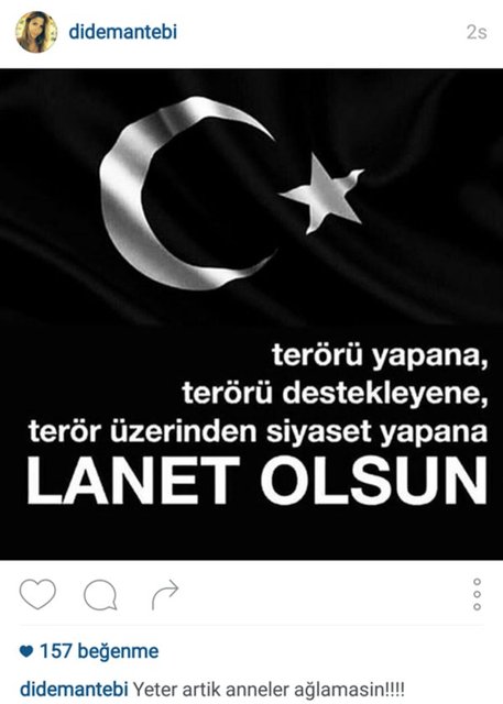 DİDEM ANTEBİ'NİN İNSTAGRAMDAN PAYLAŞTIĞI FOTOĞRAF