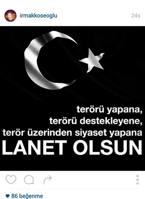 IRMAK KÖSEOĞLU'NUN İNSTAGRAMDAN PAYLAŞTIĞI FOTOĞRAF