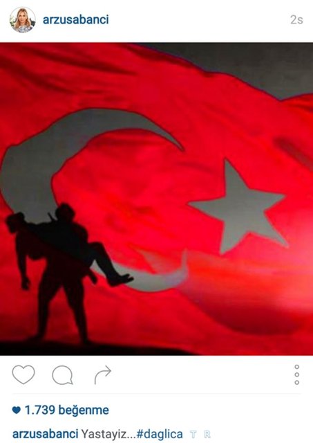 ARZU SABANCI'NIN İNSTAGRAMDAN PAYLAŞTIĞI FOTOĞRAF