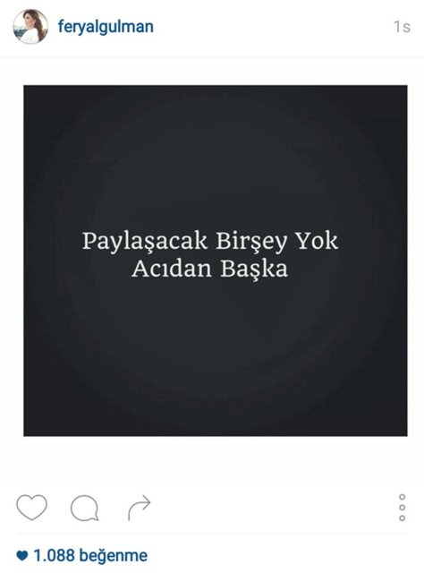 FERYAL GÜLMAN'IN İNSTAGRAMDAN PAYLAŞTIĞI FOTOĞRAF