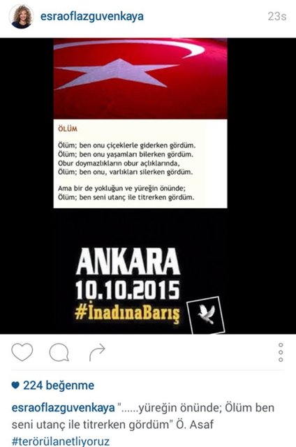 ESRA OFLAZ GÜVENKAYA'NIN İNSTAGRAMDAN PAYLAŞTIĞI FOTOĞRAF