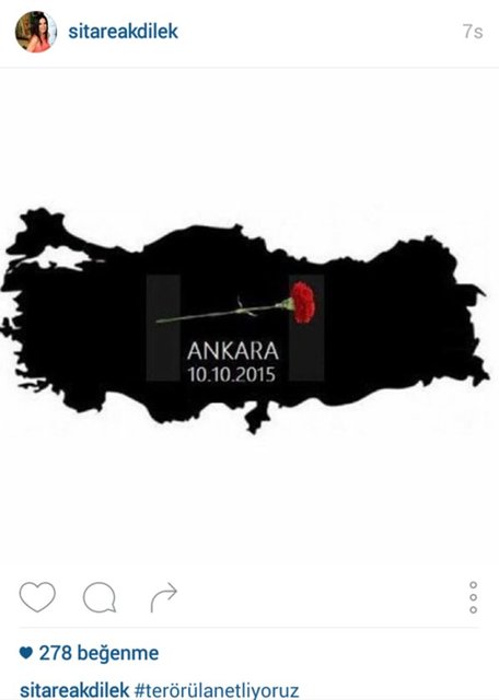 SİTARE AKDİLEK'İN İNSTAGRAMDAN PAYLAŞTIĞI FOTOĞRAF