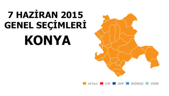 AK PARTİ: %65,45 - MİLLETVEKİLİ SAYISI: 11 - MHP: %16,42 - MİLLETVEKİLİ SAYISI: 2 - CHP: %9,74 - MİLLETVEKİLİ SAYISI: 1 - HDP: %4,16 - MİLLETVEKİLİ SAYISI: 0 - SP: %2,98 - MİLLETVEKİLİ SAYISI: 0