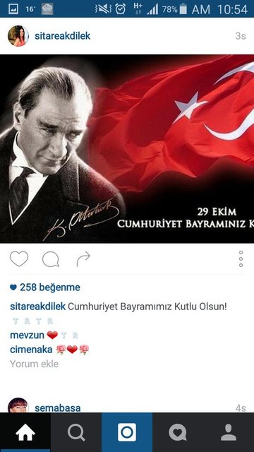 SİTARE AKDİLEK'İN MESAJI
