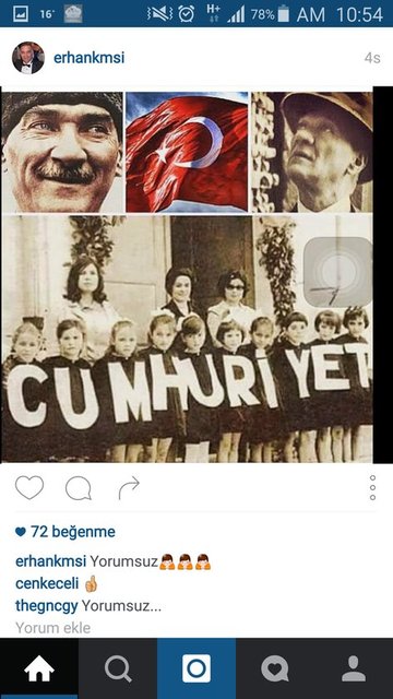 ERHAN KAMIŞLI'NIN MESAJI