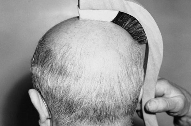 Kel Parlatıcı  - Los Angeles'lı bir mühendis olan Ted Spence, 1950 yılında tanıttığı bu tasarımına, kafa derisini fırçalamak için bir fırça ve aynı anda hafifçe masaj yapması için bir sünger yerleştirmiş.