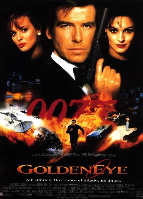 Goldeneye 1995 Yönetmen: Martin Campbell Pierce Brosnan'ın bayrağı devraldığı ilk film. Roger Moore ve Sean Connery gibi iki farklı ekolden de izler taşıyan İrlandalı aktör Brosnan, herkesin hemen benimsediği bir 007 olmakta hiç zorlanmamıştı