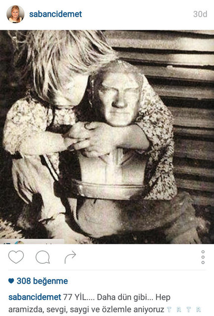 DEMET SABANCI'NIN PAYLAŞTIĞI FOTOĞRAF