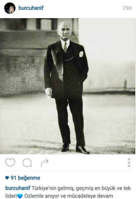 BURCU HANİF'İN PAYLAŞTIĞI FOTOĞRAF