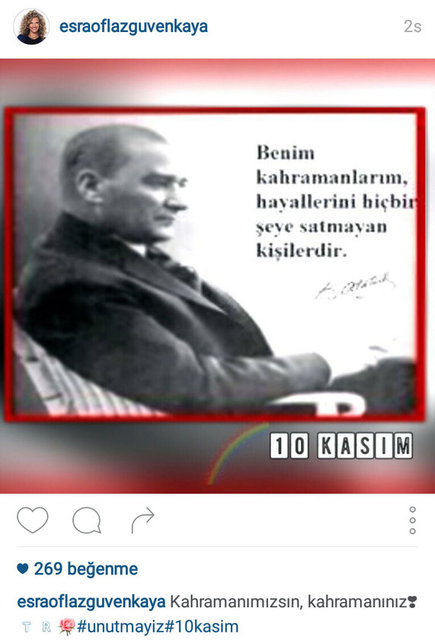 ESRA OFLAZ GÜVENKAYA'NIN PAYLAŞTIĞI FOTOĞRAF