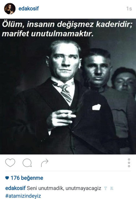 EDA KOSİF'İN PAYLAŞTIĞI FOTOĞRAF