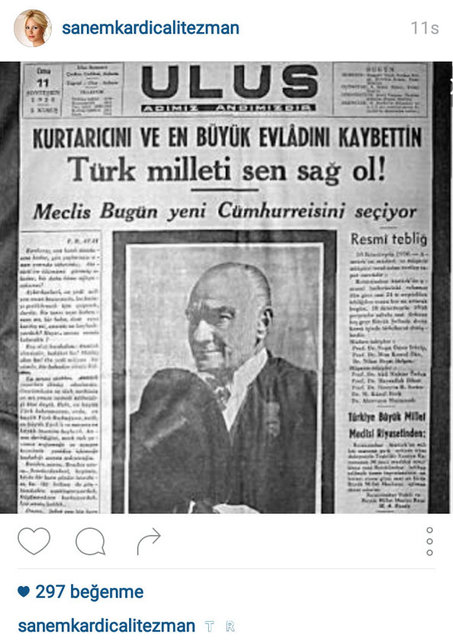 SANEM TEZMAN'IN PAYLAŞTIĞI FOTOĞRAF