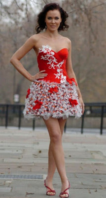 Lindor'un Çikolata Elbisesi - Artık duygusal kadınlar çikolata kaplarını çöpe atmayacak. Belki bir Lindor sizde çıkarırsınız.