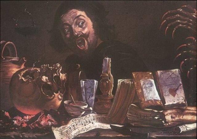 Bu sırada hızla koşup gelen Kalmuk'lu büyücü ise sihrini bozdukları için başındaki kalpağını yere vurup feryat ü figan bağırarak Paşa'ya ve buz üstündekilere "Arapça" okumadan hızlı hızlı geçmelerini tembih etti.