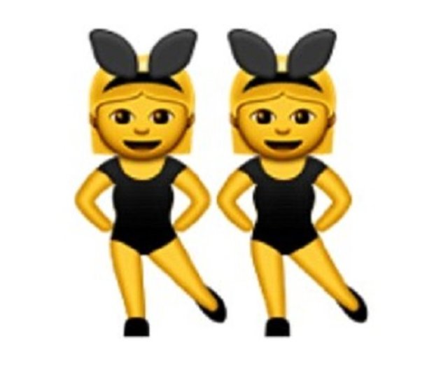 Playboy'un tavşan kızları, en çok kullanılan emoji işaretlerinin arasında. 'En iyi arkadaşımla eğleniyoruz' anlamına geliyor