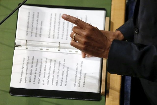 ABD Başkanı Barack Obama: Önemli bir konuya dikkat çekmek istiyor ve rakiplerini bu konuda çok sert bir biçimde uyarıyor.