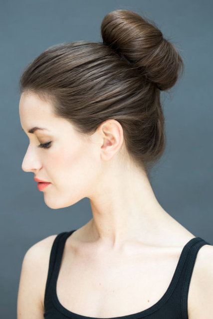 Hacimli geniş topuz