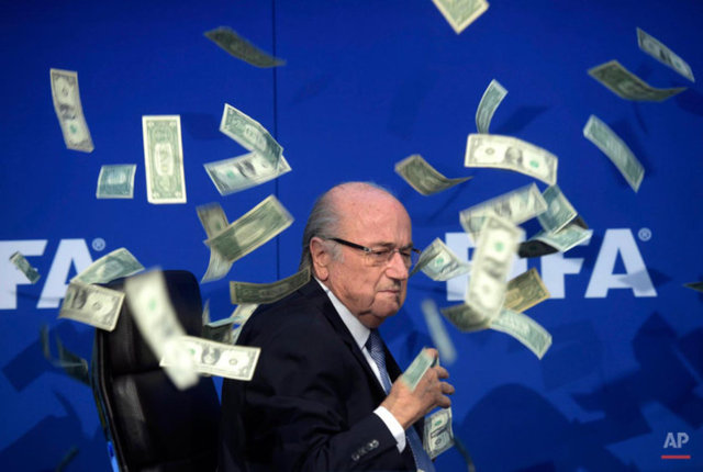 20 Temmuz 2015 FIFA naşkanı Sepp Blatter. 