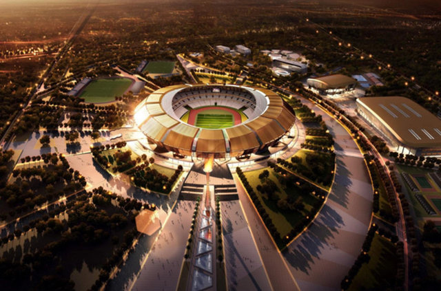 Kongo'daki 60.000 kişilik Municipal de Kintele Stadyumu