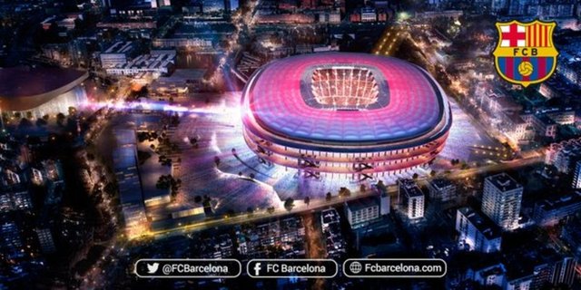 İşte yeni Nou Camp...Stadın yenilenmesinin 2017/18 sezonu ile başlayıp 2020-2021 sezonu ortalarında bitirilmesi bekleniyor.