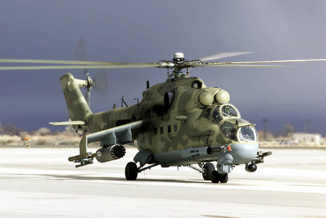 HAVA GÜÇLERİ - SAVAŞ HELİKOPTERLERİ - Mi-24P Hind - Suriye'deki sayısı: 12