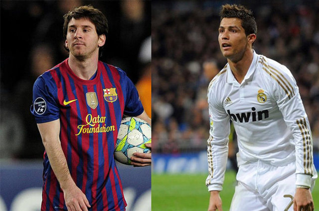 Forvet: Messi (Barcelona), Cristiano Ronaldo (Real Madrid)