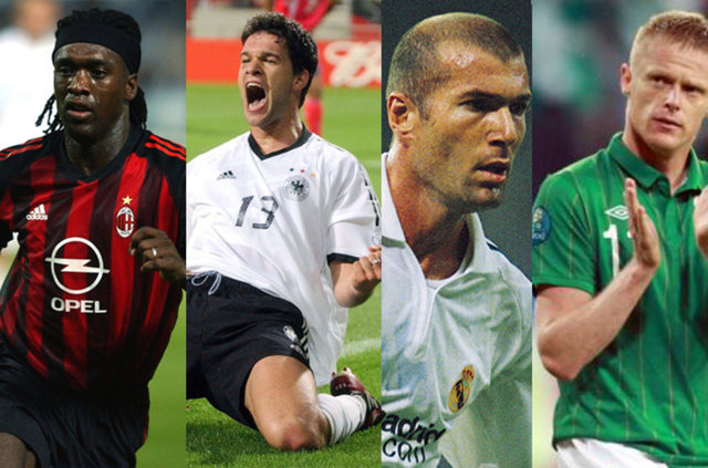 Orta Saha: Seedorf (Milan), Ballack (Bayern Münih), Zidane (Real Madrid), Duff (Blackburn Rovers)