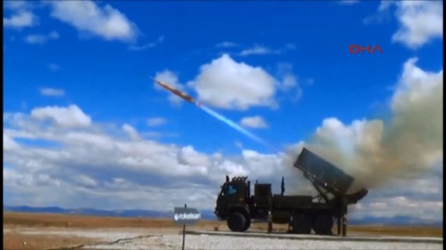 İşte Hisar füzelerinin fırlatıldığı andan kareler...