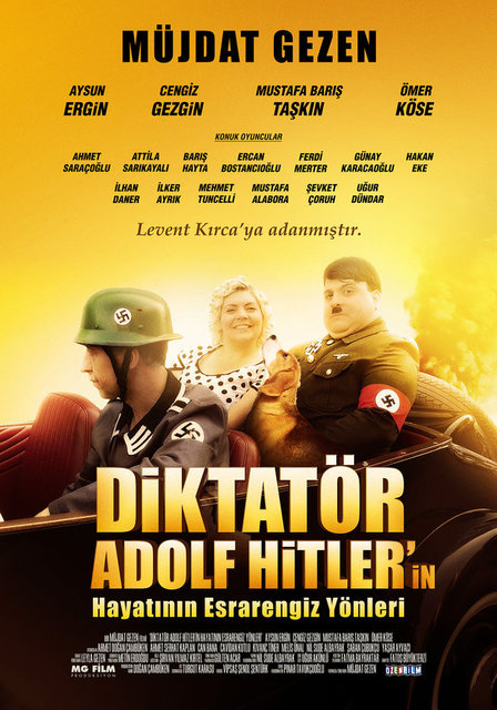 4-Diktatör Adolf Hitler'in Hayatının Esrarengiz Yönleri: Özen Film dağıtımıyla başlayan talihsiz yolculuğunda 2000 kişiyi bile geçemedi. Müjdat Gezen'in emeğine ve muzip taşlama arzusuna yazık oldu. -   -   -  